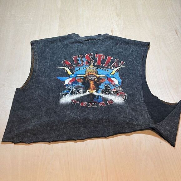 Harley Davidson cropped t shirt austin tx size XL - Picture 5 of 5